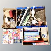 A pallet containing assorted board games including MB Stay Alive, Guess Who, Battleship,