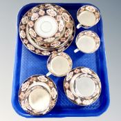 An 18 piece antique Royal Albert Crown china tea service.