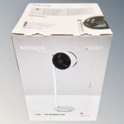 A Boneco healthy air shower fan, boxed.