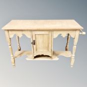 A 19th century pine wash stand