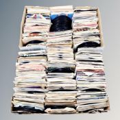 Two boxes containing assorted 20th century vinyl 7