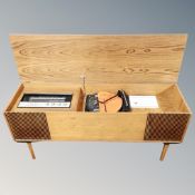 A 20th century Agax Sonate Alba stereo system with Garrard 3000 turntable