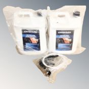 Two 5 litre bottles of Carshark waterless wash and wax car cleaner.