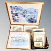 A quantity of assorted colour and monochrome pictures and prints,
