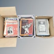 A collection of over 500 items of vintage sheet music, Burlington Muisc Ltd, Shapiro Bernstein,