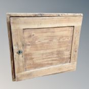 A 19th century pine cabinet fitted with seven internal drawers.