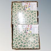 Six packs of 12 Christmas crackers, boxed.