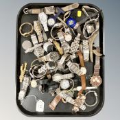 A large quantity of lady's and gentleman's wristwatches.