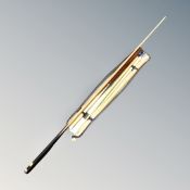 A vintage snooker cue by C Rogerson of Newcastle,