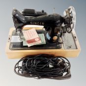 A Singer sewing machine