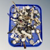 A large quantity of lady's and gentleman's wristwatches.