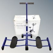 An exercise bike together with a Legmaster.