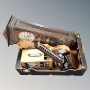 A box of vintage blood pressure cuff,