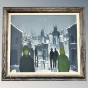 Danish school : abstract study of figures, oil on canvas,