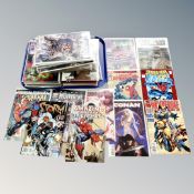 A tray containing a quantity of 21st century Marvel comics including Image Spawn #1,