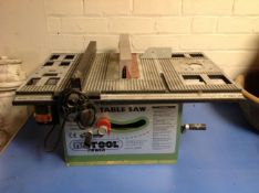 A Nu-Tool HS1500 table saw.