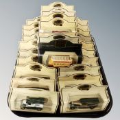 A tray containing 25 Lledo, Days Gone and collector's club model die cast vehicles, boxed.