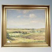 Danish school : a bridge over water, oil on canvas,