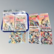 A tray containing 20th century Atlas comics, Ironjaw issues #1 and #4,