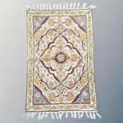 A Kashmiri stitch silk chain,