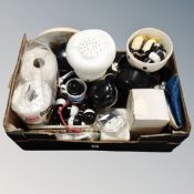 A box containing a large quantity of Fred Bero figures, mugs, trays, kitchenalia etc.