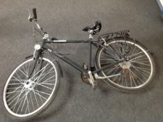 A Romet Grom 6S hybrid bike.