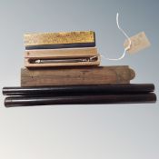 A 1962 Templer professional compass with military markings, in original case,