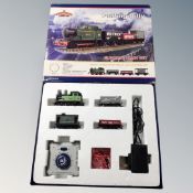 A Bachmann Branchline Puffing Billy electric train set.
