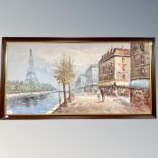 Burnett : A view towards the Eifel Tower, oil on canvas,
