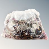 A large quantity of costume jewellery.