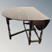 A George III oak gateleg table