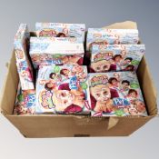 A box of thirty-two face paint sets