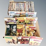 Two boxes of 20th century Commando and war picture library pocket books