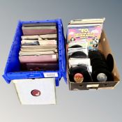 Two boxes of early 20th century vinyl 78's, HMV,