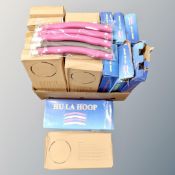 Eighteen eight-section fitness hula hoops,