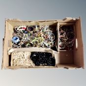 A box of costume jewellery,