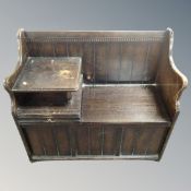 A Chippy Health furniture telephone table / monks bench