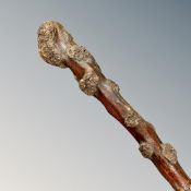 An Irish blackthorn shillelagh, 19th century, of tapering form, length 90cm.