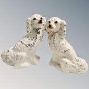A pair of Staffordshire dogs