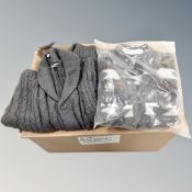 A box of ten Paul Jones cardigans, new.