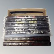A box of eight Diana for Girls annuals together with two further volumes Joanna Lumley Absolutely