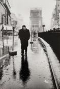 After Photographer Dennis Stock's photo of James Dean in New York city 1955.