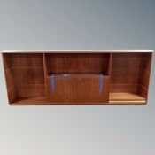 A mid century Danish teak secretaire shelf