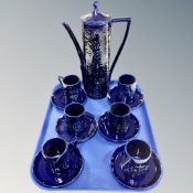 A thirteen piece Portmeirion Totem coffee service