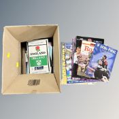 A collection of rugby football union match programmes and booklets : England, Scotland,