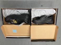 Two pairs of Grafter safety shoes, size