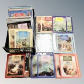 A crate of full set of Great Composers vinyl LP's and magazine sets