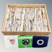A box containing a large quantity of 20th century vinyl 7