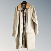 A gent's Barbour mackintosh, size medium.