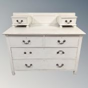 A painted Edwardian dressing chest (no mirror)